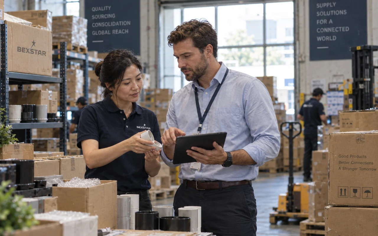 BEXSTAR team coordinating sourcing and logistics