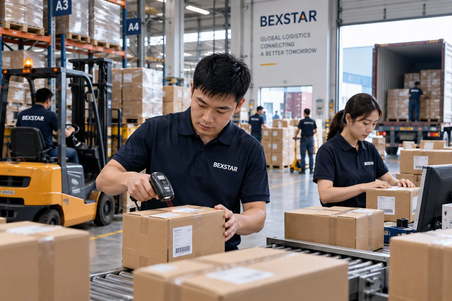 BEXSTAR warehouse team coordinating supply chain operations